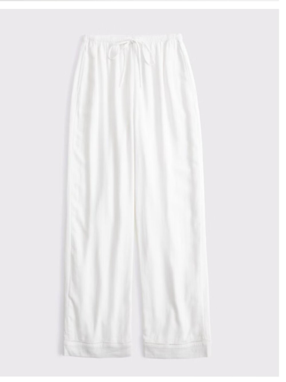 White Abercombie linen pant